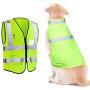 Reflective Dog Vest Visible Dog Jacket with Adjustable Strap Reflective Safety Vest with Pockets Zipper Safety Visibility Increasing Vest for Running, Cycling Walking in Roads, Snow, Woods (Large)