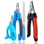 Bobocawa Dog Nail Clippers Trimmer Set - Safety Guard to Avoid Over-Cutting Big Clipper for Thick Nails Razor Sharp Blades Professional at Home Grooming Dog Cat Rabbit