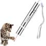 XINGYUNTOYS Cat Toys for Indoor Cats Interactive, 7 in 1 Multi-Pattern Funny Cat Toy Outdoor LED Flashlight with USB Chargeable, Kitten Accessories with Pet Collar