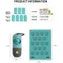 Potaroma LED Flashlight Dog Poop Bag Dispenser with 7 Rolls of Pet Waste Bags, Doggie Poop Bags Distributor Holder with Leash Hook and 3 Extra LR44 Batteries
