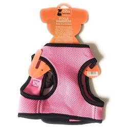 The dog walker company Reflector Accent Harness | Medium 15-20 Lbs | Pink/Black