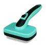 YOPETAYU Self Cleaning Slicker Brush with Plastic Tips for Medium, Large Dog & Cat for All Hair Types. Gently Remove Loose Hair, Shedding Fur, Mats & Tangled Hair. Pet will love this Grooming Tool