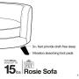 Enchanted Home Pet Rosie Sofa – Blush Pink