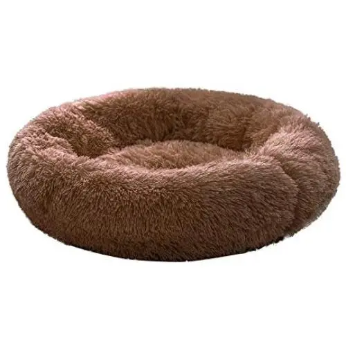 CHOSHOME Fluffy Soft Dog Bed Cat Bed, Faux Fur Puppy Pet Bed, Donut Cuddler Fur Round Dog Bed, Self Warming Indoor Fluffy Luxurious Plush Cushion Pillow Sofa for Small Medium Large Dogs and Cats CHOSHOME Fluffy Soft Dog Bed Cat Bed, Faux Fur Puppy Pet Bed, Donut Cuddler Fur Round Dog Bed, Self Warming Indoor Fluffy Luxurious Plush Cushion Pillow Sofa for Small Medium Large Dogs and Cats