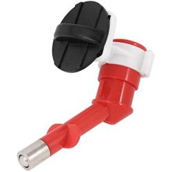 uxcell Plastic Pet Feed Kit Water Fountain Bottle Head, Red/White/Black
