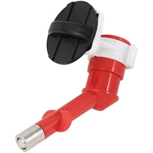 uxcell Plastic Pet Feed Kit Water Fountain Bottle Head, Red/White/Black