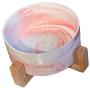 Ceramic Elevated Dog Food or Water Bowl-No Spill or Tip Over-Pet Food Water Feeder Dish-Stylish Marble Finish- Sold with Cotton Gift Bag
