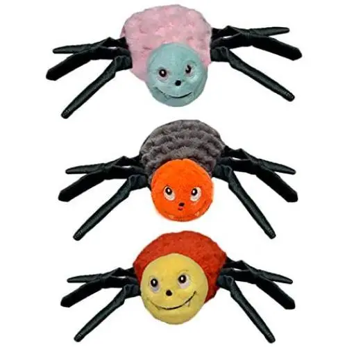 Pokeling 3 Pack Dog Squeaky Toys, Spider Plush Dog Toy, Stuffed Puppy Chew Toys for Small Medium Dog Puppy Pets Pokeling 3 Pack Dog Squeaky Toys, Spider Plush Dog Toy, Stuffed Puppy Chew Toys for Small Medium Dog Puppy Pets