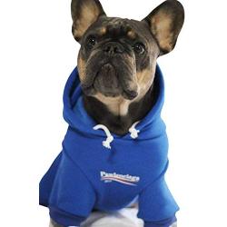 ChoChoCho Dog Hoodie Pet Clothing, Cotton Cats Hoodies, Stylish Streetwear Blue Dog Sweatshirt Tracksuits, Dog Outfit for Dog Cat Puppy Small Medium