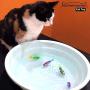 Blackhole Interactive Swimming Robot Fish Toy for Cat with LED Light (2pcs), Cat Toy to Stimulate Hunter Instincts. (Batteries Included)