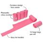 Doggie Walk Bags Large Dog Waste Bags on a Roll with Easy Tie Handles, Extra Thick and Strong Poop Bags, 72 Count, Scented, 5.5 x 5.5 x 17 Inches, Pink/Scented (THB6-PNK)