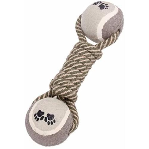 Yani DCT-6 Dog Chewing Toy Cotton Rope Bone Dumbbell Tennis Pet Teeth Cleaning Training Durable