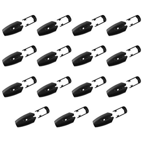 JCBIZ 15pcs 8mm Dog Rope Buckle Pet Sling Pipe Double Hole Clip Plastic Buckle Pet Accessories Utility Rope Clamps for Bandage, Pet Traction Rope, Rope Ring, Animal Protagonist, Thorn Rope, Cross Tie