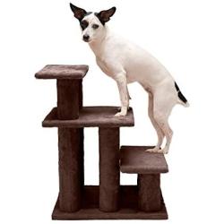 Furhaven Pet - Steady Paws Furniture Assist Multi-Step Dog Stairs for High Beds & Couch for Dogs & Cats - Multiple Heights & Colors