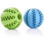PetInn Dog Treat Toy Ball,Interactive Dog Toys for Pet Tooth Cleaning,Chewing, Fetching, IQ Training, Pack of 2