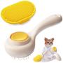 Self Cleaning Slicker Short Hair Dog Brush - Pets Grooming Brush for Dog and Cat - Professional Deshedding Brush for Small, Medium Dogs and Cats with Long Hair - Massages Particle Pet Grooming Comb