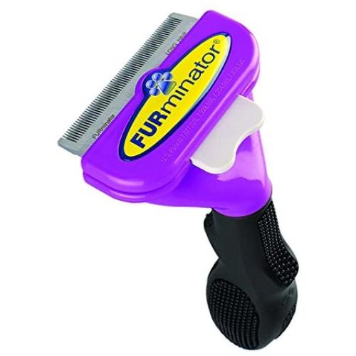 Furminator 10730 Long Hair Deshedding Tool for Cats, Large, Medium, and Small Size