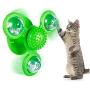ECOSCO Windmill Cat Toy Interactive Stick Cat Toy Turntable Cat Toy with Suction Cup,Pet Interactive Puzzle Training Turntable Teasing Toys