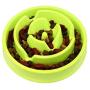 Slow Feeder Dog Bowl - Healthy and Happy Feeder, Puzzle Fun Feeder, Anti-Choke Dog Bowl. (Green)