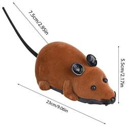 Yosooo Remote Control Mouse Wireless Mouse for Cat Dog Funny Rat Novelty Gift Pet Toy