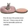 Oncpcare Kitty Cat House Small Animals House Soft Warm Rabbit Hut Frustum-Shape Guinea Pig Bed Hideout with Removable Cushion for Winter Oncpcare Kitty Cat House Small Animals House Soft Warm Rabbit Hut Frustum-Shape Guinea Pig Bed Hideout with Removable Cushion for Winter