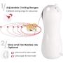 Jiaboyu Cat Laser Toy Automatic,Interactive Toy for Kitten/Dogs - USB Charging / Battery Powered , Placing High,5 Random Pattern,Automatic On/Off and Silent, Fast/ Slow Light Flashing Mode, white
