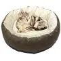 CHEWIE Comfortable Round Cat Bed and Small Dog Bed, Bite Resistance, Non-Slip and Waterproof Bottom,High Walls, Machine Washable
