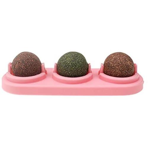 ocijf179 Cat Liking Toy Funny Catnip Catmint Matatabi Cat Liking Playing Chew Mint Ball Toy Pet Supplies - Blue