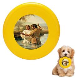 Pet Frisbee Flying Disc Dog Toy - Multifunction Baptism of Christ Greg Olsen