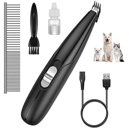 (Upgraded) AMIR Pet Grooming Clippers, Paw Trimmer, 2 Speed Electric Dog Clippers, USB Rechargeable and Quiet Cordless Paw Shaver for Hair Around Eyes, Rump, Paws, Ears, Face (for Small Pet) (Upgraded) AMIR Pet Grooming Clippers, Paw Trimmer, 2 Speed Electric Dog Clippers, USB Rechargeable and Quiet Cordless Paw Shaver for Hair Around Eyes, Rump, Paws, Ears, Face (for Small Pet)