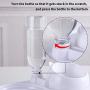 Jemirry Dog Cat Bowls Water and Food Bowl Set Detachable Stainless Steel Bowl Automatic Water Dispenser, with a Replaceable Ceramic Bowl