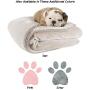 Waterproof Pet Blanket-50”x60” Soft Plush Throw Protects Couch, Chairs, Car, or Bed from Spills, Stains, or Pet Fur-Machine Washable by Petmaker (Tan)