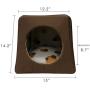 FY-LIVING Cozy Pet Bed Cave Nest for Cats&Dogs(Puppy) with Removable Cushion