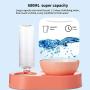 Jemirry Cat Dog Bowls with Raised Stand,15° Tilted Food and Water Bowl Set, Double Pet Bowls Bottle for Small or Medium Size Dogs Cats