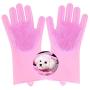 nobrand Pet Grooming Gloves Dog Cat Bathing Shampoo Brush,Advanced Silicone Hair Removal Gloves with high Density Teeth for Cats,Dogs