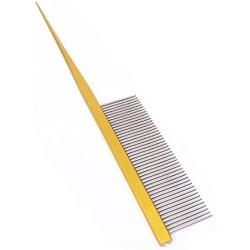 Smith Chu Professional Fine Tooth Pin Tail Comb for Dogs Cats - Aluminium Ally Anti Static Hair Trimmer Combs - Pet Dog Grooming Teasing Comb for Dog Groomers