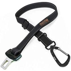 Mighty Paw Dog Seat Belt | Pet Safety Belt, Created with Human Seatbelt Material. All-Metal Hardware with Adjustable Length Strap. Keep Your Dog Secure in The Car