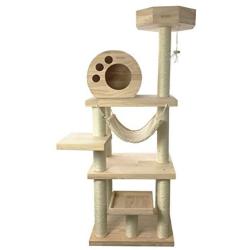 Cat Trees Cat Climbing Frame Tower Comfortable Pet Activity Centre Scratching Post Cat Climbing House Run-anmy0715