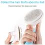 NemuyNeko Pet Dematting Comb Grooming Brush for Dogs and Cats Massage Shedding Tools for Removing Undercoat Knots, Mats & Tangled Hair