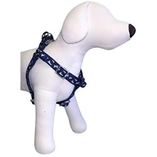 TOP PAW Dog Harness for Small Dogs w/Girth 14''-20'' Dog Bones Paws 03S