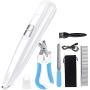 G.C Dog Clippers Grooming Kit with LED Light 2 Speed Low Noise USB Rechargable Electric Pet Hair Trimmers