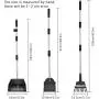 PETRIP Poop Scooper, 3 Pack Metal Long Handle Dog Poop Scoop Rake and Pan Set, Adjustable Stainless Pooper Scooper for Large Medium Small Dogs