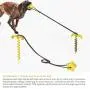 Dog Tie Out Cable and Stake, 10.19'' Sturdy Stake for Dog Tie Out with Dog Chew Toy and Elasticity Dog Chain for Camping Backyard, Great for Small Medium Large Dogs Up to 120 lbs Dog Tie Out Cable and Stake, 10.19'' Sturdy Stake for Dog Tie Out with Dog Chew Toy and Elasticity Dog Chain for Camping Backyard, Great for Small Medium Large Dogs Up to 120 lbs