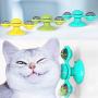 WWYM 3 in 1 Pet Interactive Toys - Scratching Tickle Hair Brush, Clean Tooth Brush, Windmill Turntable Teasing Cat Toy,Yellow