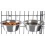 PETMAKER Stainless Steel Hanging Pet Bowls for Dogs and Cats