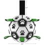 Dog Soccer Ball - Dog Ball Toys Dog Tug Toy with Upgrade Grab Taps, Interactive Dog Toy Fun Dog Water Toys, Lightweight Herding Ball for Small Medium Large Dogs