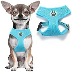 BINGPET Soft Mesh Dog Harness Pet Walking Vest Puppy Padded Harnesses Adjustable