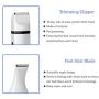 Buzhan Dog Nail Grinder, 5 in 1 Professional Pet Nail Grinder for Small Medium Large Dogs & Cats, Paw Nail File, Dremel Pet Nail Trimmer