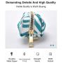 Dog Poop Bag Holder, Pet Garbage Bag Dispenser Holder Leash Attachment, 600d Oxford Cloth, Durable Metal Zipper Portable Dogs Garbage Bag, Suitable for Any Belt, WHITE BLUE