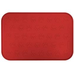 SmithBuilt 19'' x 12'' Dog Food Mat - Waterproof Non-Slip Silicone Cat Pet Bowl Feeding Placemat